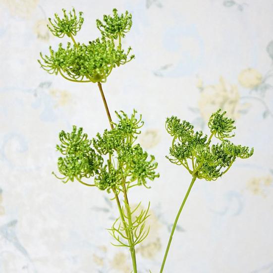 Fiore di pizzo artificiale Vivido fai da te di lunga durata Durevole Fiore di pizzo artificiale bianco/verde/giallo/rosa per la casa