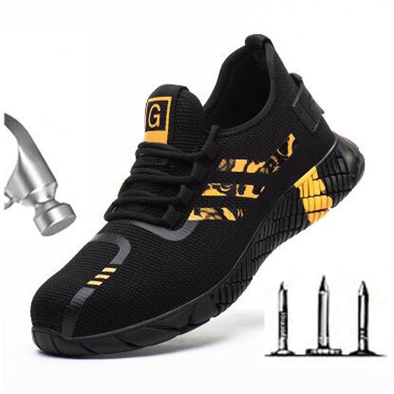 Fashion Spring autumn breathable labor protection shoes Steel head anti hit anti puncture fashion work protection safety shoes H687