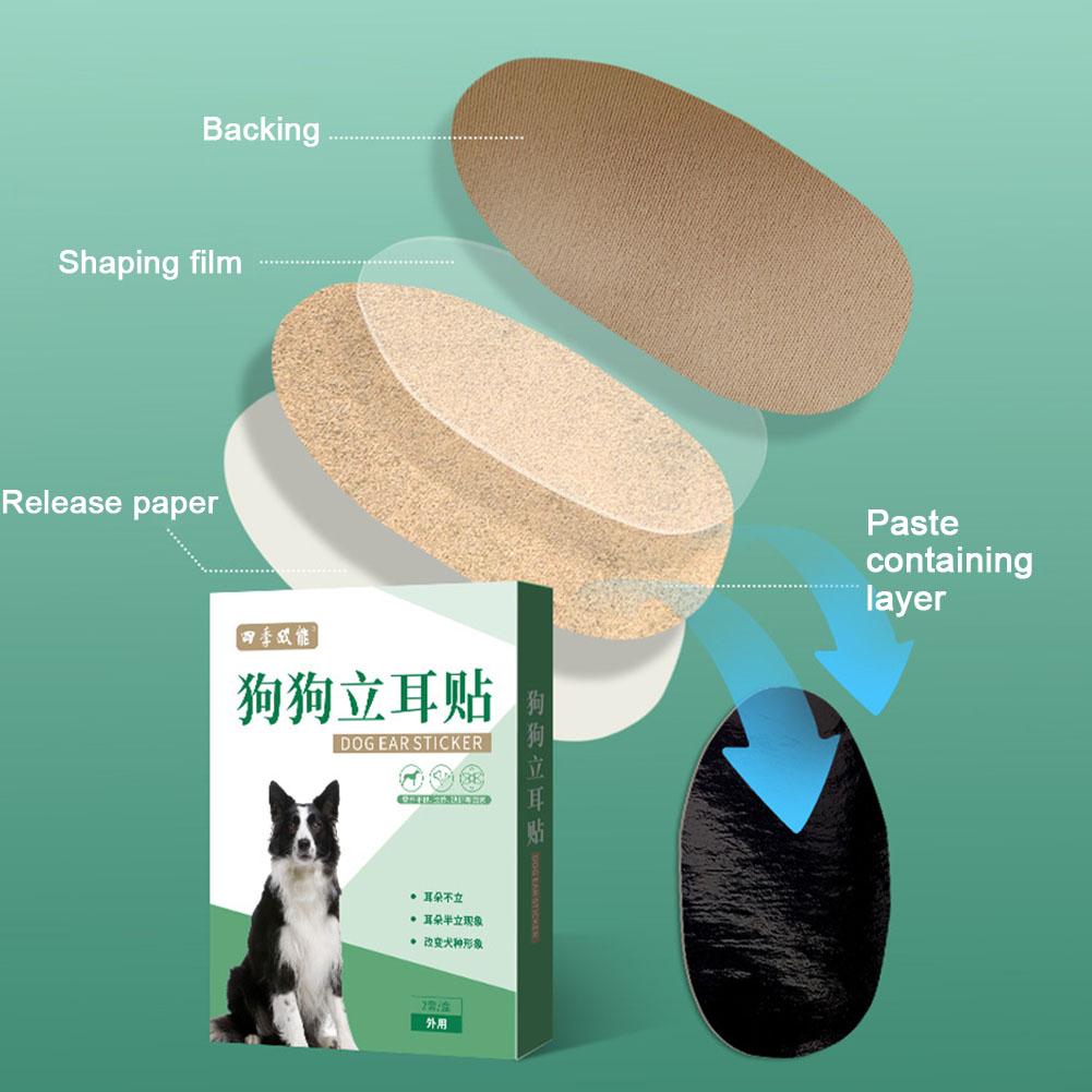 Dog Ear Stand Up Stickers Practical Corrective Dog Ear Stickers Ear Lifting Patch Dog Ear Posting Kit for Samoyed Shepherd