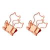 100 Pcs  Clips Metal Hollow Cat Shape  Gold Small  Clips for Office Documents Certif