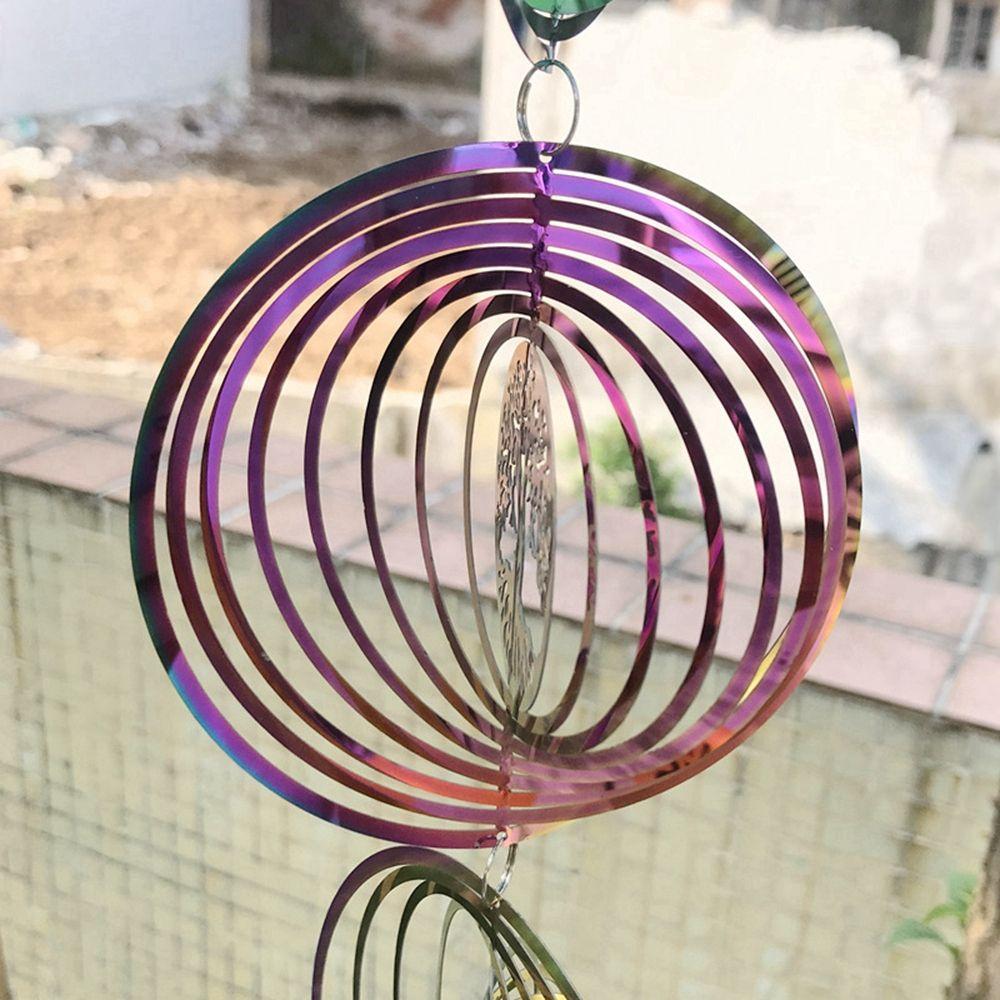 Three-dimensional Shiny Windmill Wind Spinner Outdoor Garden Home Decoration Wind Chimes Ornaments
