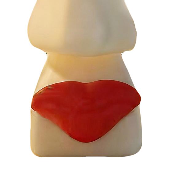 Printed Red Lips Eyeglasses Holder Quirky PLA Desk Organizer for Home Office