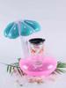 Mini Swimming Ring Lifebuoy For 30cm Dolls&1/6 BJD Doll Animals Pattern Inflatable Water Cup Holder Doll Accessories,Girls Toy