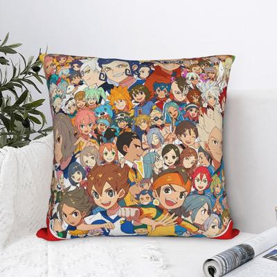 Soft Inazuma Eleven Cartoon Anime Pillowcase Fabric Cushion Cover Gift RPG Football Game Pillow Case Cover Home Drop Shipping