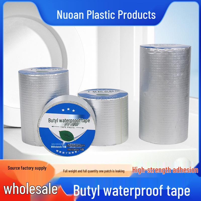 

Self-Adhesive Waterproof Butyl Tape for Leak Repair and Crack Sealing Anti-Corrosion Large Check 5cm x 1m