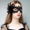 Cosplay Face Cover Beautifully Portable Decorative Fabric Halloween Costume Party Half-face Eyes Feather Masque for Daily Wear