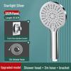 Large Five-Speed Pressurized Shower Head with Handheld and Yuba Water Heater