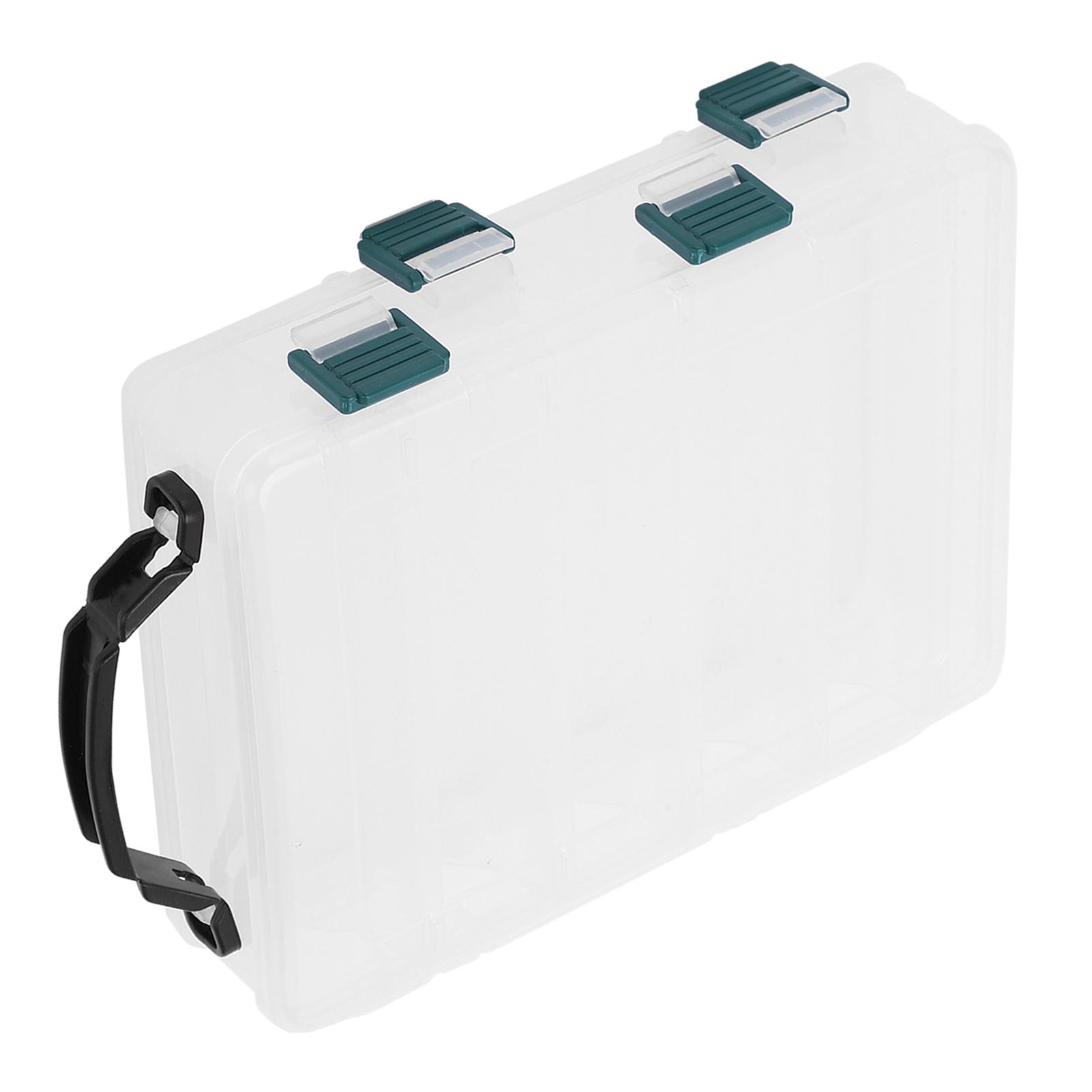 Коробка для рыболовных снастей Двухслойная Многофункциональная Портативная Коробка для хранения рыболовных аксессуаров