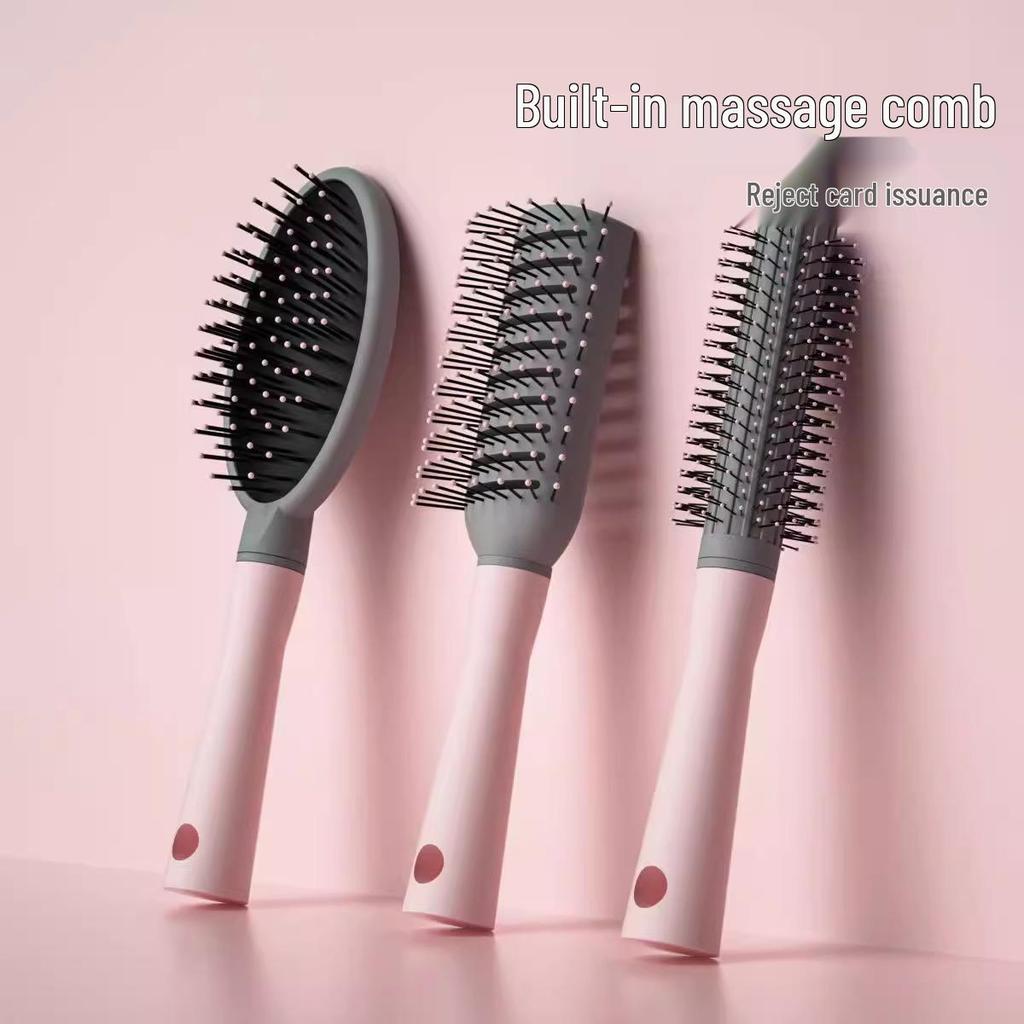 Curved Airbag Massage Comb for Long Hair - Large Styling Cushion Comb for Women
