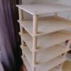 Children's Natural Wood Multi-Layer Storage Rack for Toys and Kindergarten Rooms