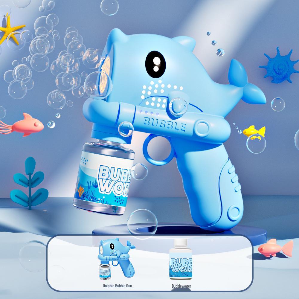 Automatic Space Bubble Gun - Luminous Handheld Toy for Kids