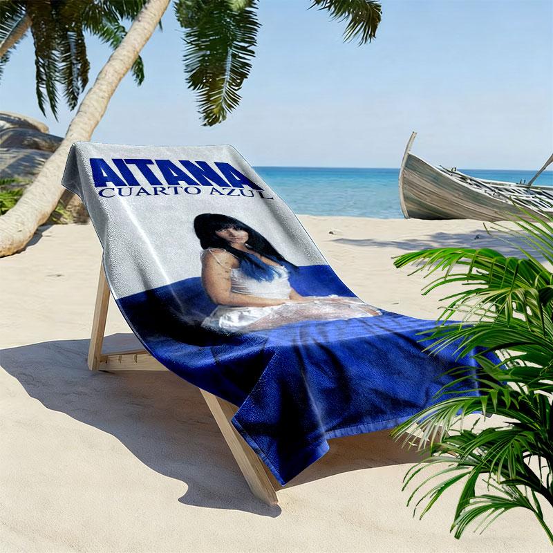 Aitana Print Beach Towel, Large Soft Quick Dry Towel for Beach Camping Swimming