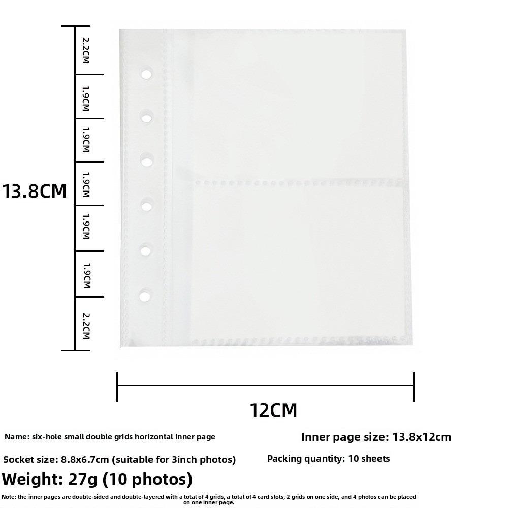 Durable A7 Photo Card Holder Plush Binder Stationery Supplies Kpop Idol Photo Cards Collect