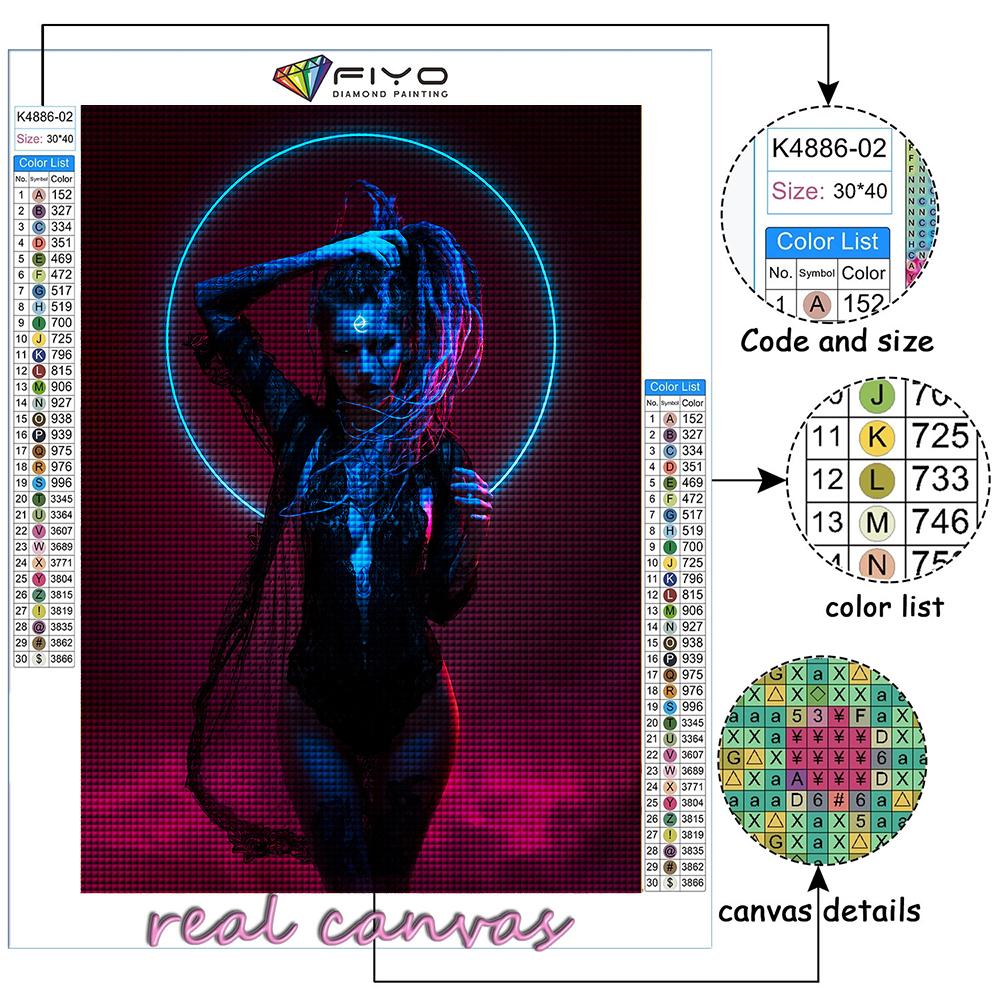5D DIY Diamond Embroidery Cyberpunk Sexy Art Diamond Painting Mosaic Home Decoration