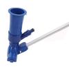 Small Pool Vacuum Portable Pond Vacuum Cleaner with 5 Section Aluminum Alloy Rod Nylon Fine Mesh Bag for Spa Hot Tub