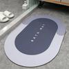 Custom Anti Non slip Quick Drying Soft Super Water Absorbent Floor Shower Mats Rubber Diatomite Bath Bathroom Rug Mat