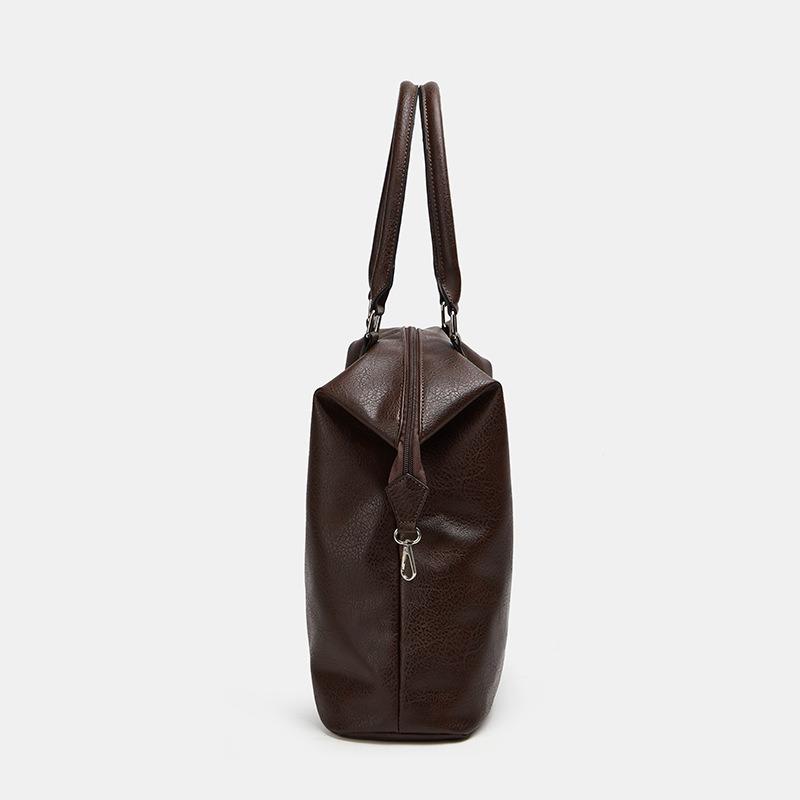Commuter New Women's Handbag Large Capacity Shoulder Messenger Bag Fashionable Oily Leather Tote Bag Textured Soft Leather