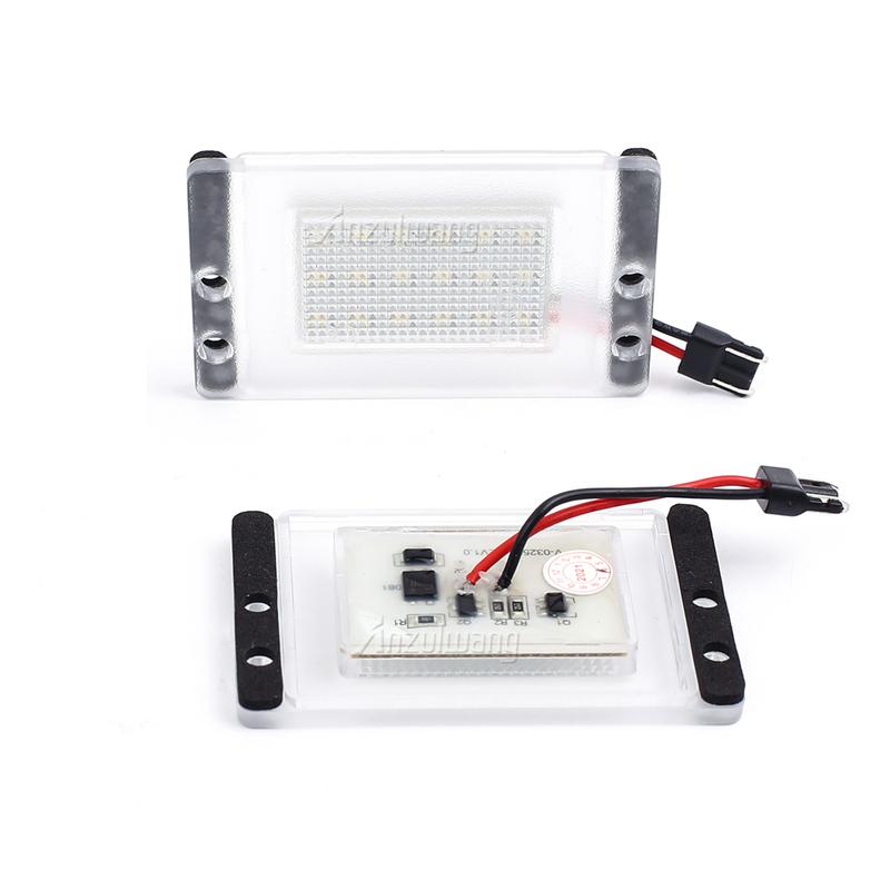 2pcs Car Tail White LED License Plate Number Light Led Auto Number Backlight Fit For Volvo V70 1997-2000