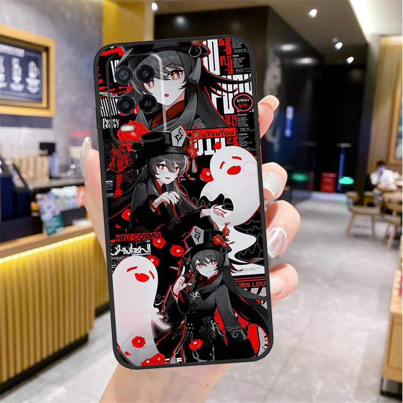 Genshin Impact Hutao Case For Oppo A98 A18 A38 A58 A78 A60 A80 A40 A96 A76 A16 A94 A74 A54 A15 A17 A57 A77 A5 Pro