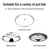 Heat Resistant Wooden Pot Lid Knobs Replacement Handles for 2L To 3L Pots Durable Grip for Home Cooking