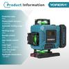 Yofidra 4D Professional Laser Level 16 Lines Horizontal And Vertical With APP Remote Control 360°Self-leveling Laser Levels