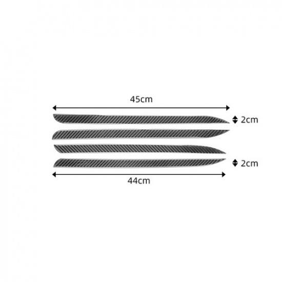 4pcs Carbon Fiber Car Interior Door Panel Cover For Toyota Highlander 2015-2018