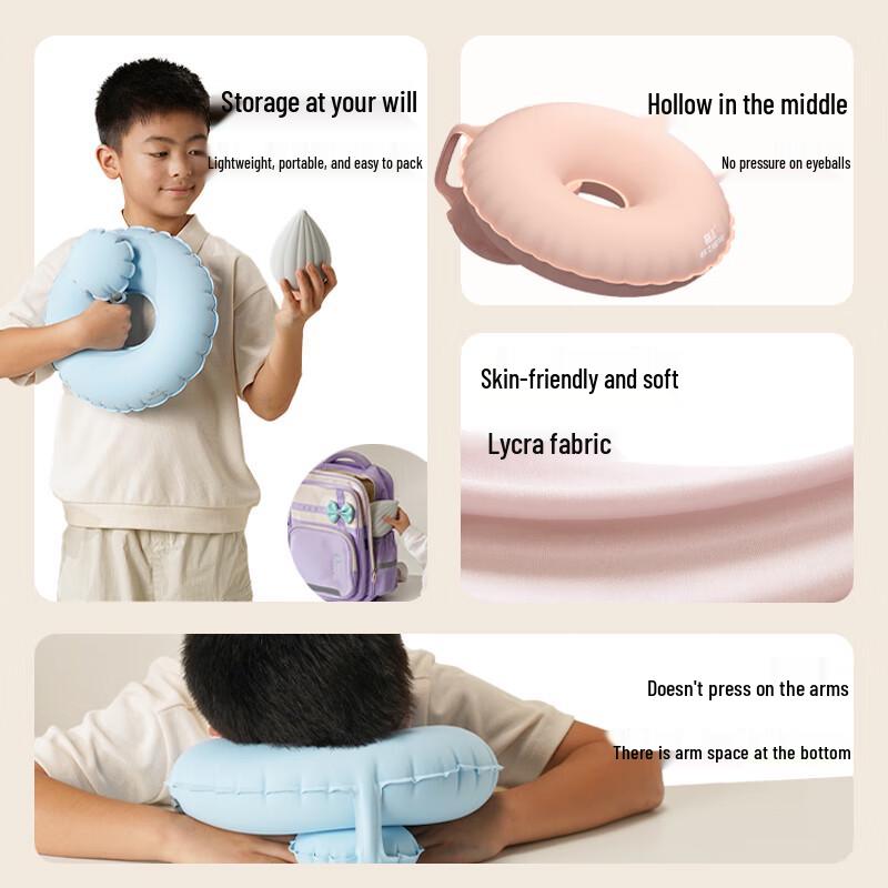 Hezheng Foldable Inflatable Neck Pillow CN Plug (adapter Included)