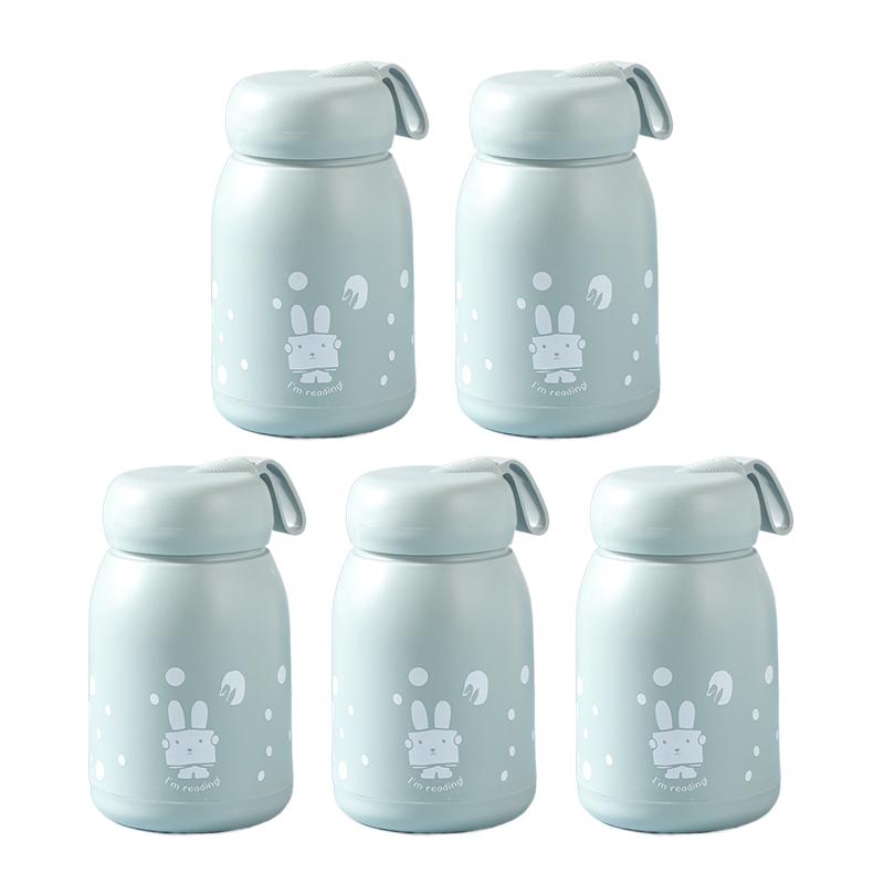 5/10Pcs Rabbit Tumbler Hot And Cold Tumbler Souvenir Glass Cup Thumbler Cup Leakproof Water Bottle Mug Drinkware