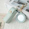 Travel Lipstick Bag with PU Leather Keychain Holder Keeps Lip Balm Safe and Accessible