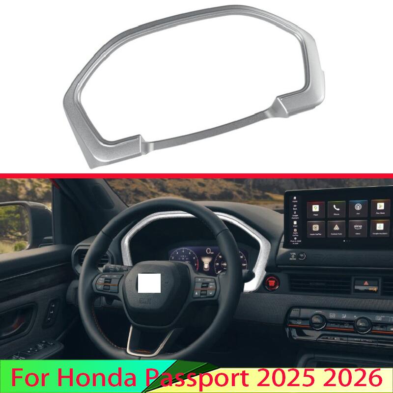 For Honda Passport 2025 2026 Car Accessories ABS Pearl Chrome Interior Trument Panel Around Trim