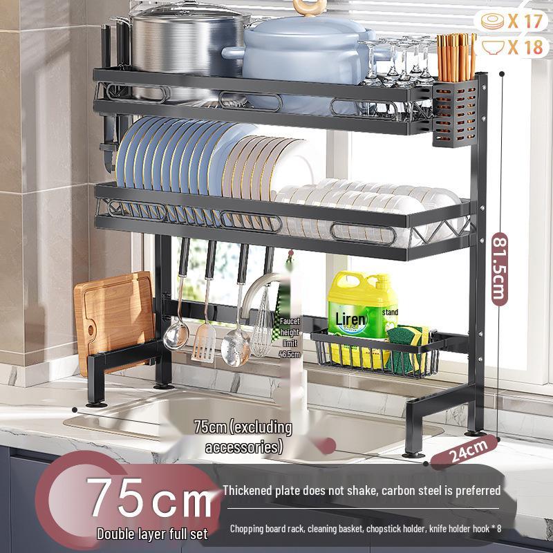 

Многофункциональная сушилка для посуды для хранения под кухонной раковиной и на столешнице