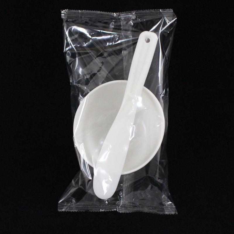 DIY Face Mask Mixing Bowl & Spatula Set Pastel Smooth Plastic Non-Slip for Home Beauty Skincare Tools