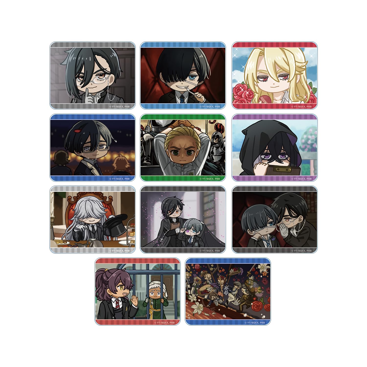 

TV Anime Boarding School Trading Yurukoma Acrylic Cards Box of 11 Black Butler Arc