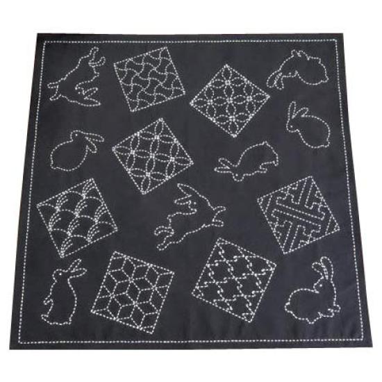 Olympus Thread Sashiko Kit Rabbit and Traditional Pattern SK314 Multi-Cloth
