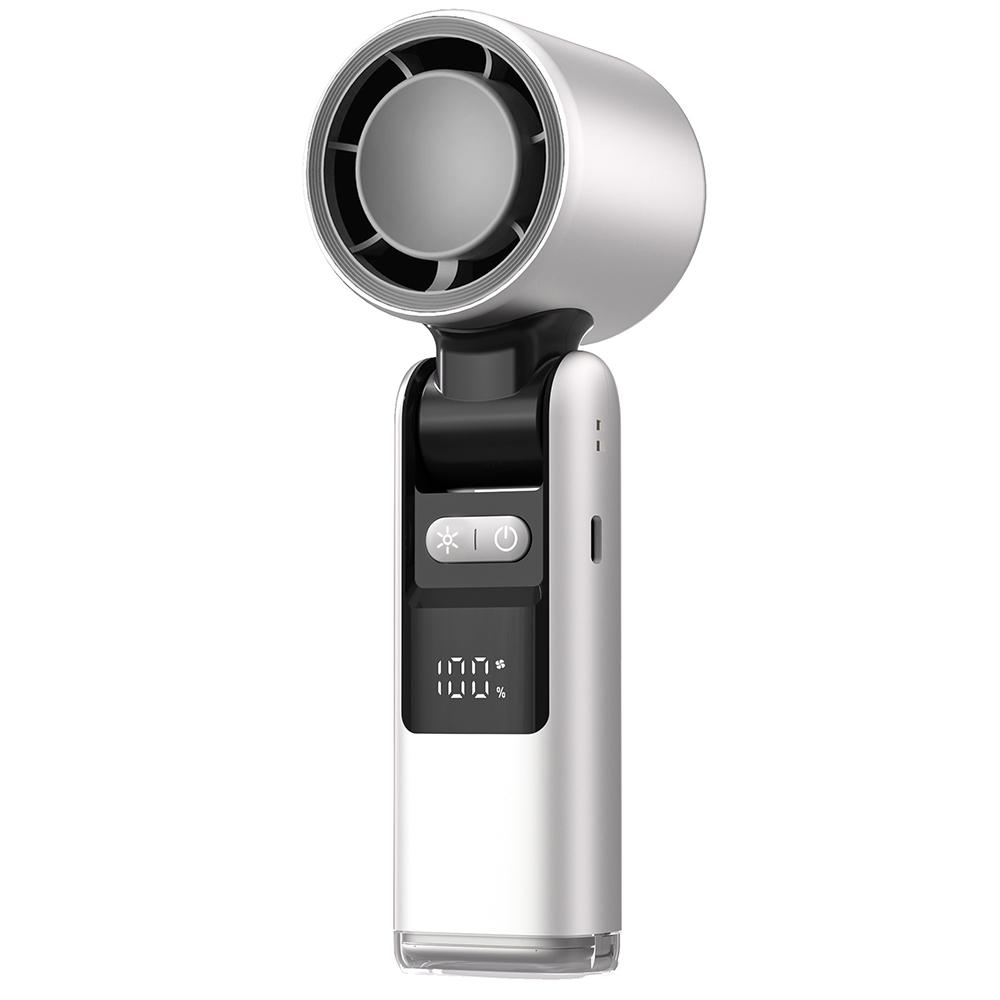 

4000MA Multi Speed Handheld Fan USB Mini Portable Refrigeration Charging Turbo Desktop Wireless Electric Small Fan Air Cooler as shows белый