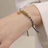 Vietnam Sand Gold Lotus Paar Armbänder - Perlen-Nischen-Design für beste Freunde