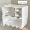Schreibtischorganizer aus Acryl: Transparente Aufbewahrungsbox mit Schubladen für Büro, Studenten-Schreibwaren.