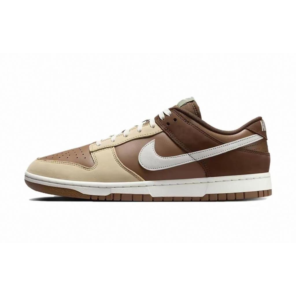 Nike Dunk Cushioning, Wear Resistant Low top Skateboard Shoes Unisex Brown HV1794-211(Team152-)