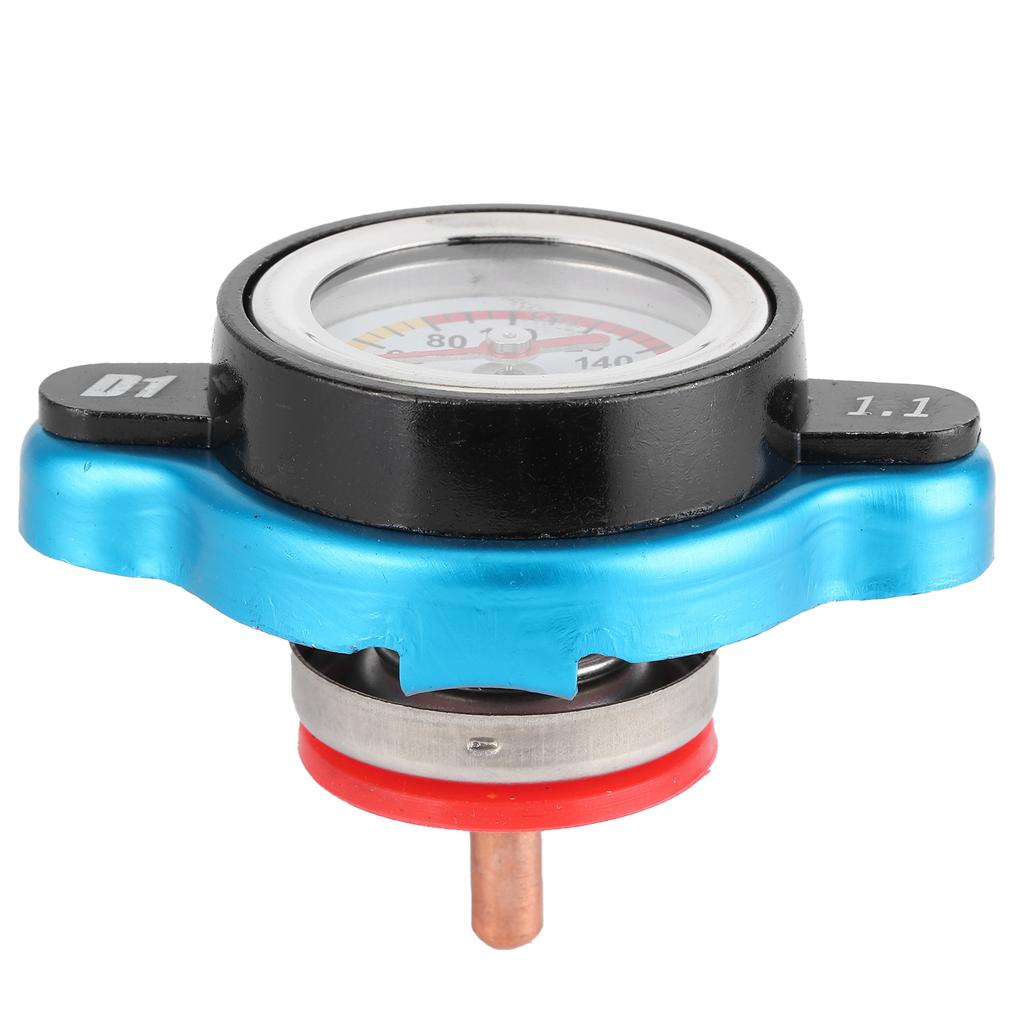 Tampa Universal Termostática do Radiador Tampa do Tanque de Água À Prova de Vazamentos Com Medidor de Temperatura Cabeça Grande 1.1bar