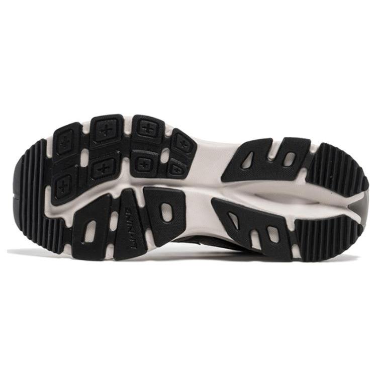 Li Ning Project* Dämpfung, Abriebfest Niedrig geschnitten Klobige Sneaker Damen Grau Schwarz AGCT134-2