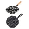 Takoyaki Maker Pan 14 Hole Design Oven Safe Iron No Coating Half Sphere Octopuses Ball Maker For Home Cooking Tool