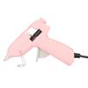 Hot Melt Glue Machine 20W Mini DIY Hot Glue Tool with 50 7mm Glue Sticks for Home School 110‑240V Pink EU Plug