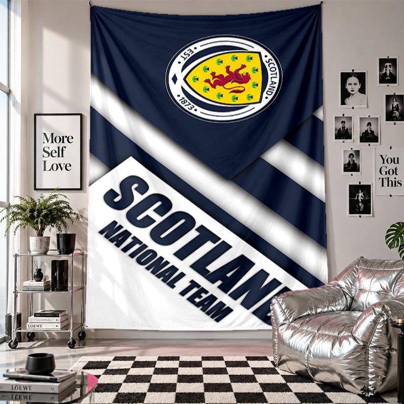 Wall TapestryScotland National Team Art Hanging Cloth Decorative Background Cover for Room Decoration