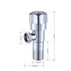 LANGZHIWEN Stainless Steel High-Flow Angle Stop Valve (2-Pack)