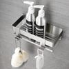 Moisture-Resistant, Anti-Corrosion 304 Stainless Steel Nail-Free Bathroom Shelf