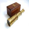 15 cm Brass Victorian Telescope – Nautical Design with Wooden Box, Perfect for Bird Watching, Trekking, and Collecting