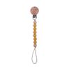 Beech Wood Chew Silicone Bead Pacifier Clips Dummy Chain Holder Newborn Soother Chains Nipple Holder Baby Teething Toys Gifts