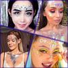 2020 New DIY Masquerade Face Diamond and Acrylic Eyebrow Stickers