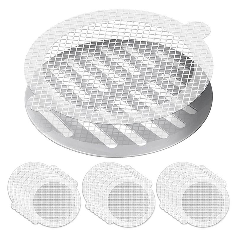 120 Pack Disposable Hair Catcher Disposable Shower Drain Hair Catcher Mesh Stickers Screen Hair Catchers-B61B