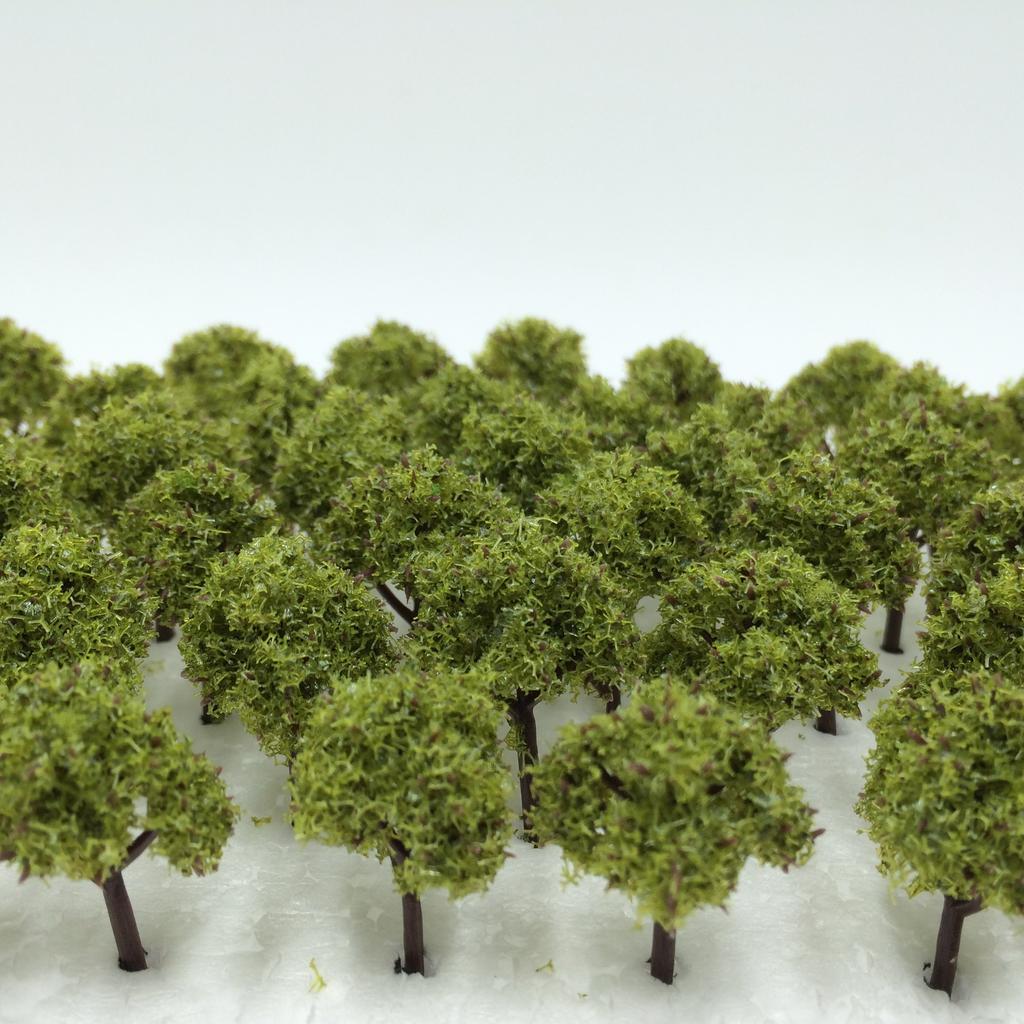 DauStage Forest for N Gauge and Architectural Available in 50 or 100 Colors Dark 100 Trees, 3cm, Dioramas, Railways, Models, (12, Green, Pieces)